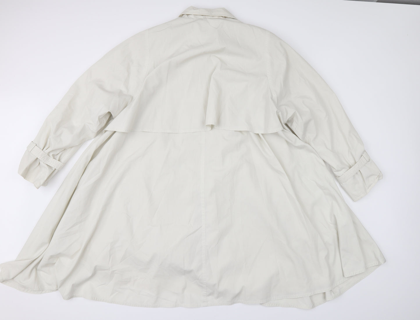 RAINWEAR CLASSIC Womens Beige   Pea Coat Coat Size 14