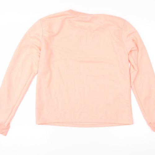 New Look Womens Orange   Pullover Sweatshirt Size S