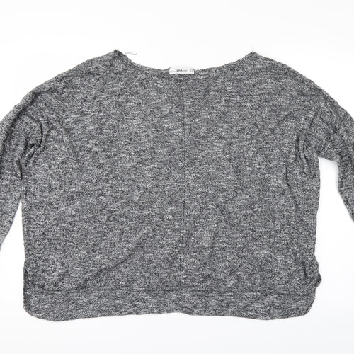 Zara Womens Grey   Pullover Jumper Size M