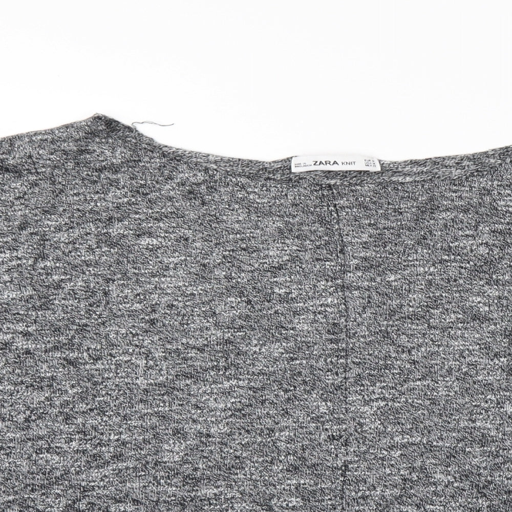 Zara Womens Grey   Pullover Jumper Size M