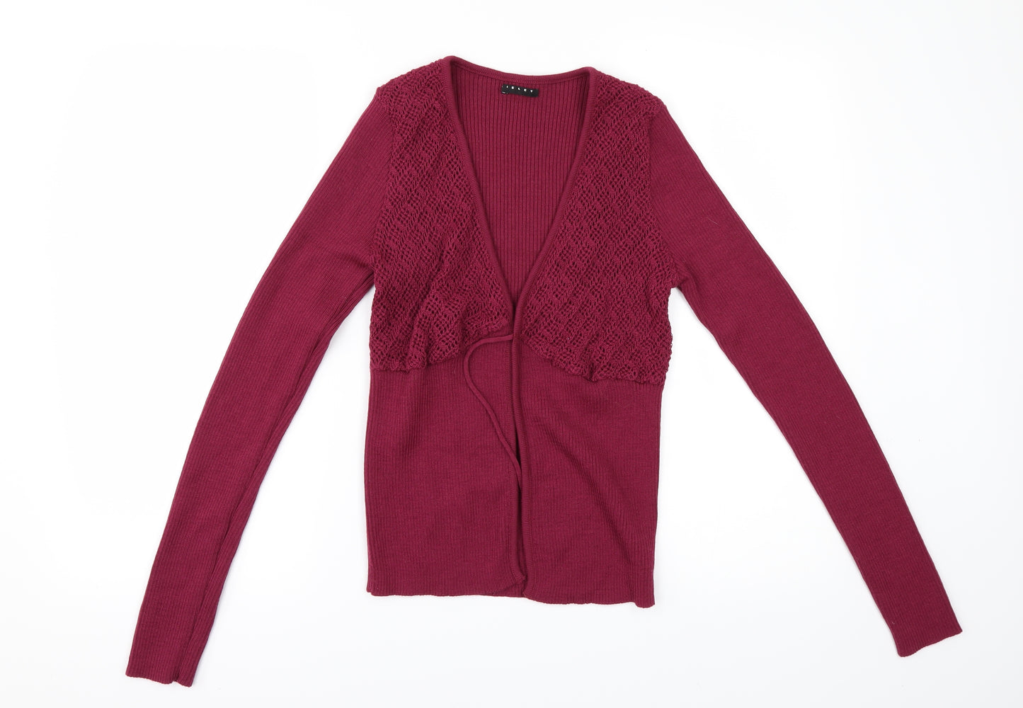 ISLEY Womens Red   Cardigan Jumper Size L