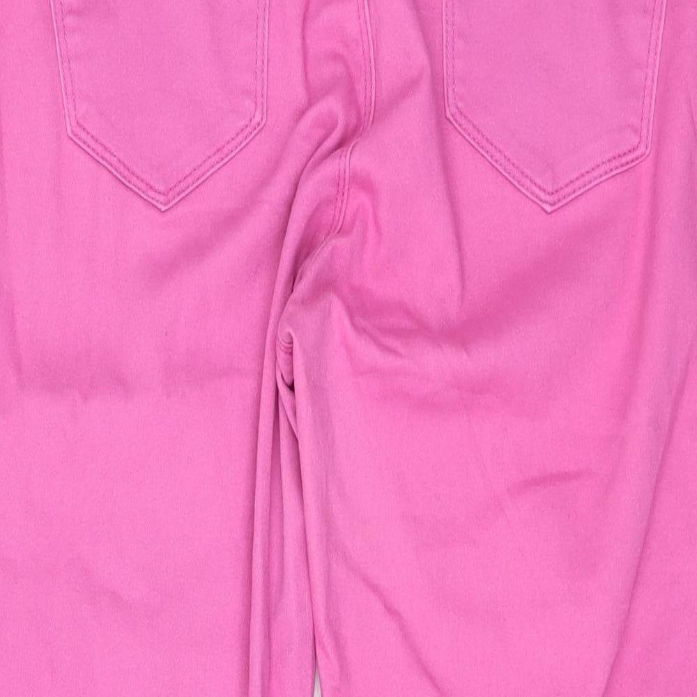 BHS Womens Pink  Denim Cropped Jeans Size 14 L21 in