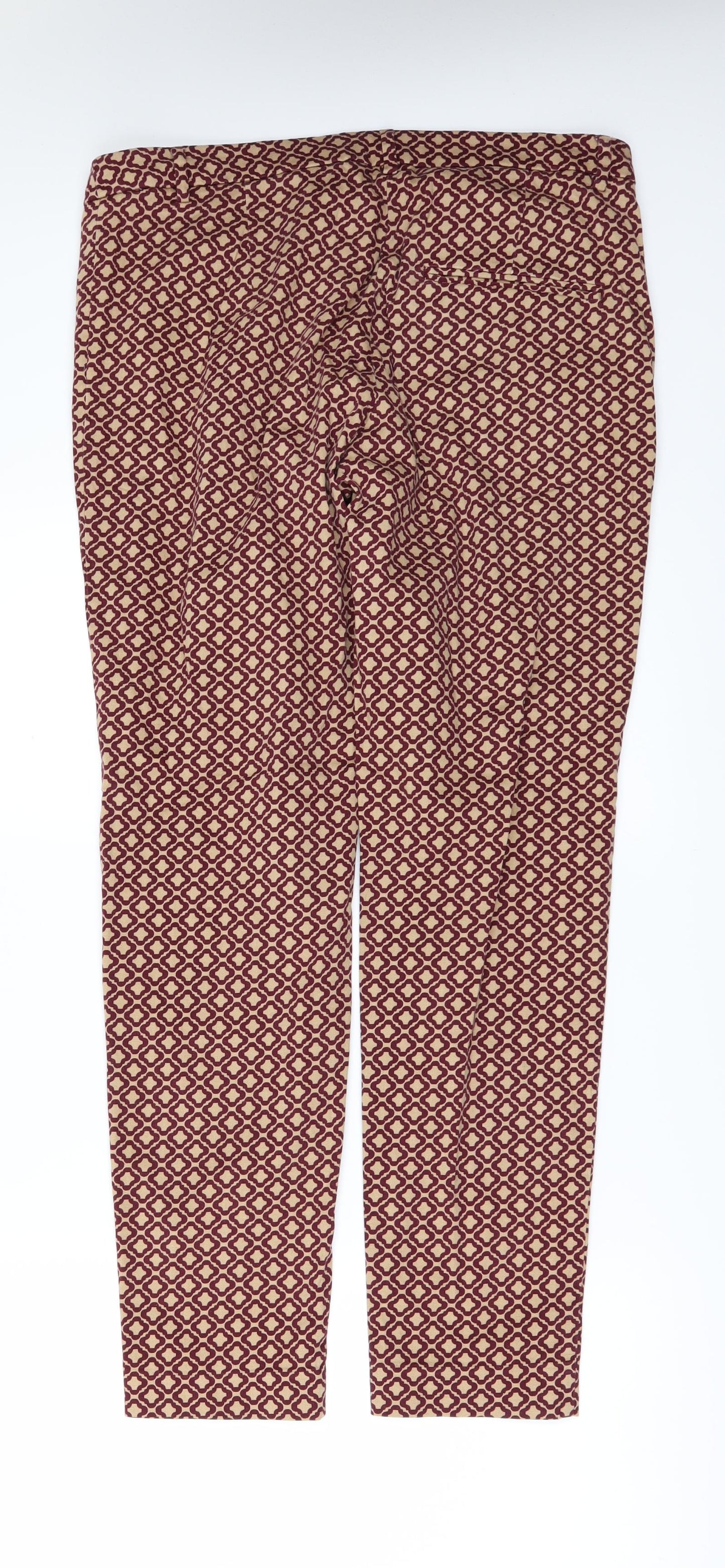 H&M Womens  Geometric  Trousers  Size 14 L29 in