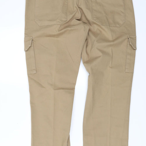 MNG Jeans Mens Beige  Denim Straight Jeans Size 36 in L28 in - Side Pockets
