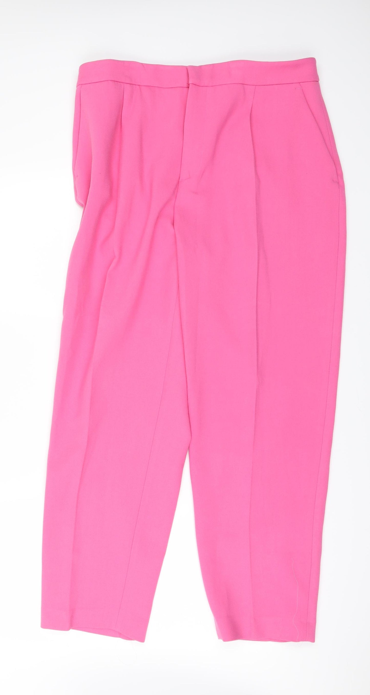 Zara Womens Pink   Trousers  Size XL L27 in