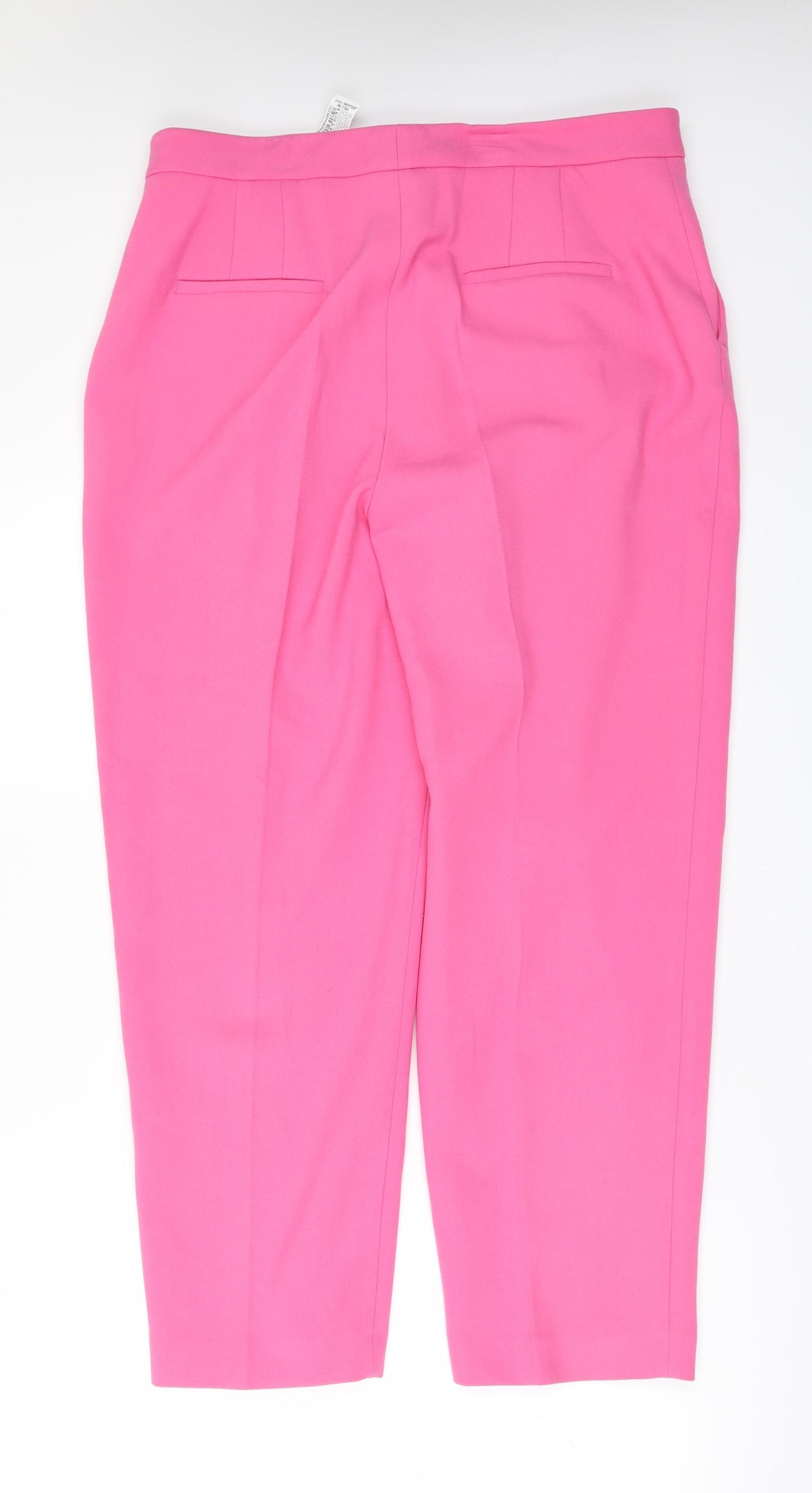 Zara Womens Pink   Trousers  Size XL L27 in