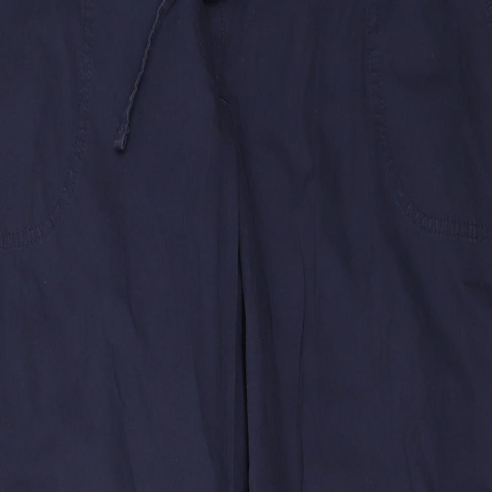 Marks and Spencer Womens Blue   Cargo Trousers Size 16 L29 in