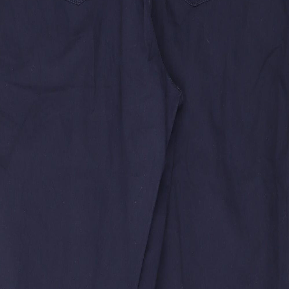 Marks and Spencer Womens Blue   Cargo Trousers Size 16 L29 in