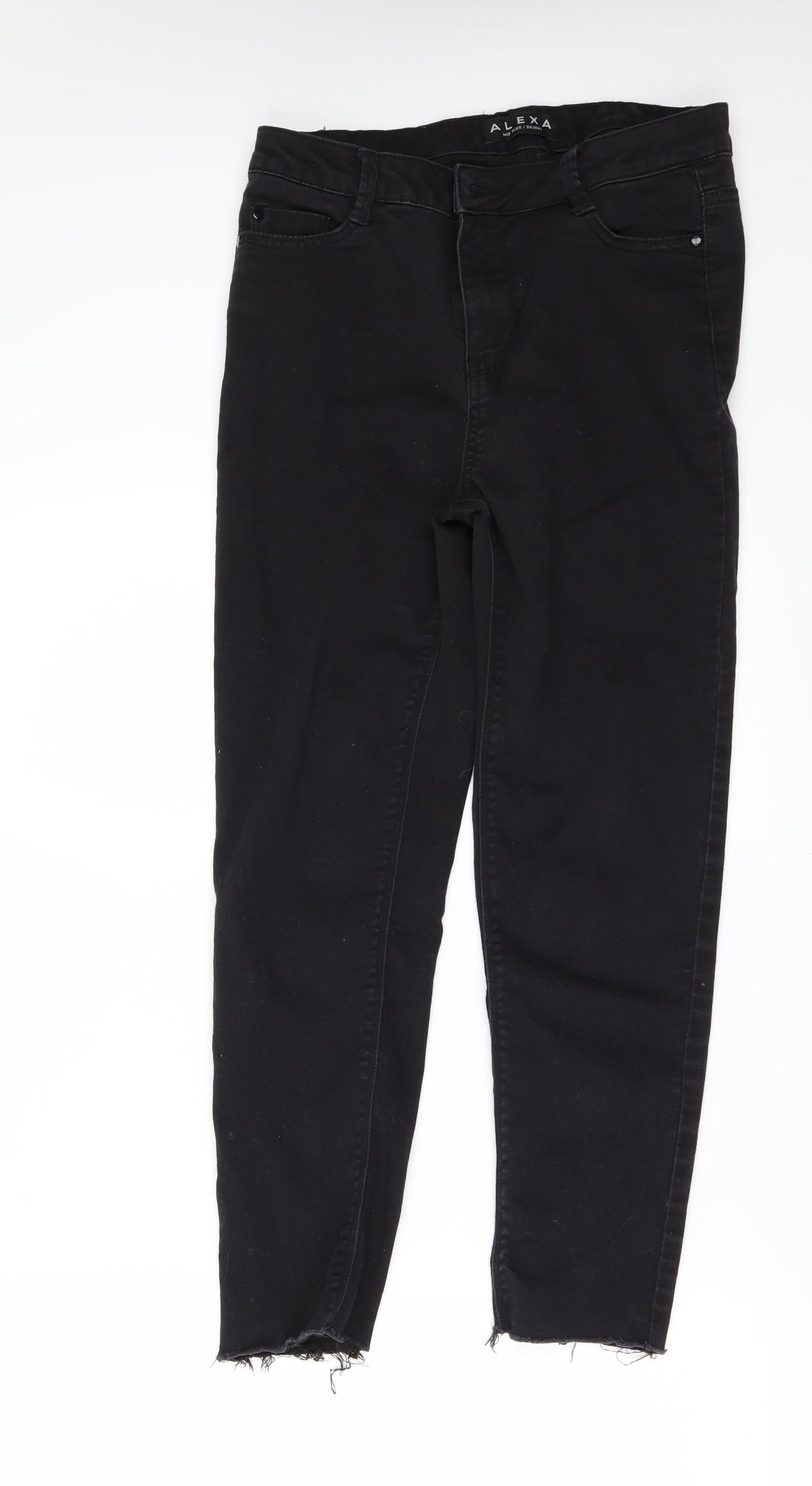 BHS Womens Black  Denim Skinny Jeans Size 10 L24 in