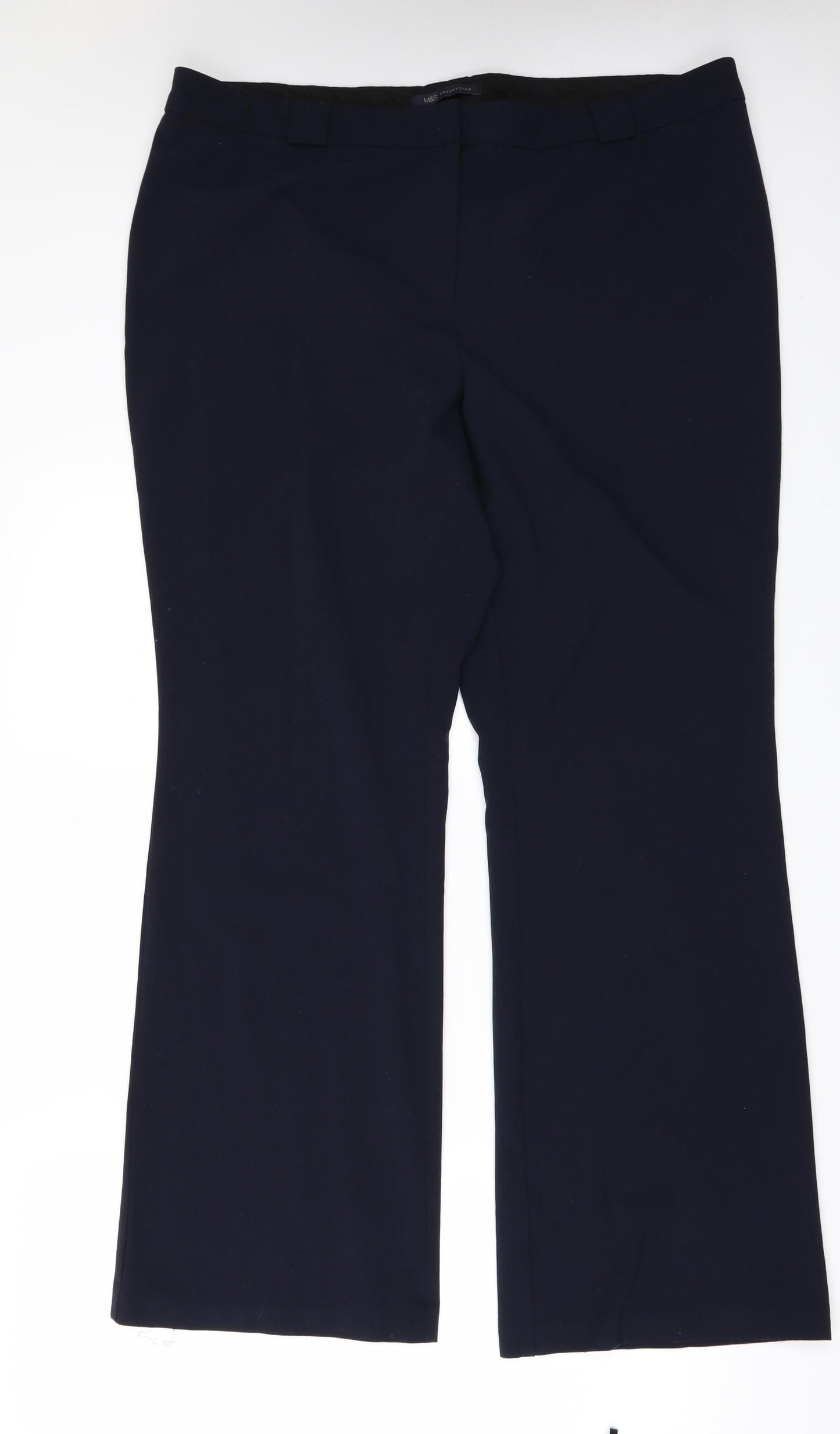Marks and Spencer Womens Blue   Trousers  Size 18 L31 in