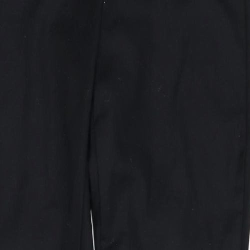 New Look Womens Black  Denim Capri Jeans Size 12 L27 in - Zip Ankles