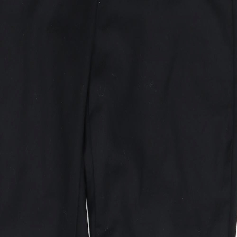 New Look Womens Black  Denim Capri Jeans Size 12 L27 in - Zip Ankles