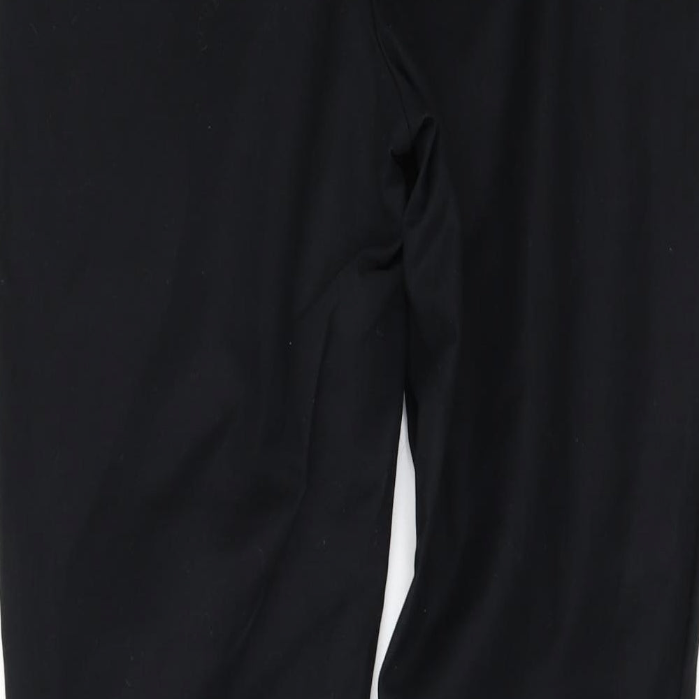 New Look Womens Black  Denim Capri Jeans Size 12 L27 in - Zip Ankles