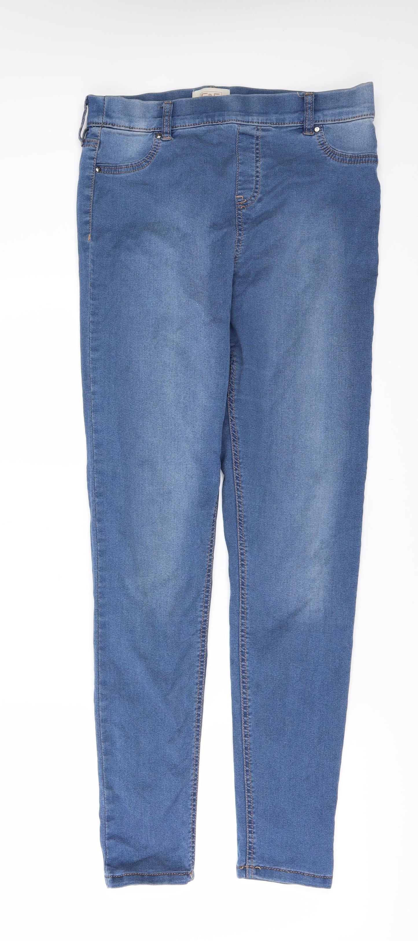 F&F Womens Blue  Denim Jegging Jeans Size 20 L30 in