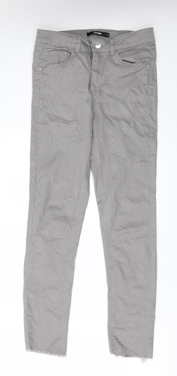 Bikbok Womens Grey  Denim Capri Jeans Size S L28 in