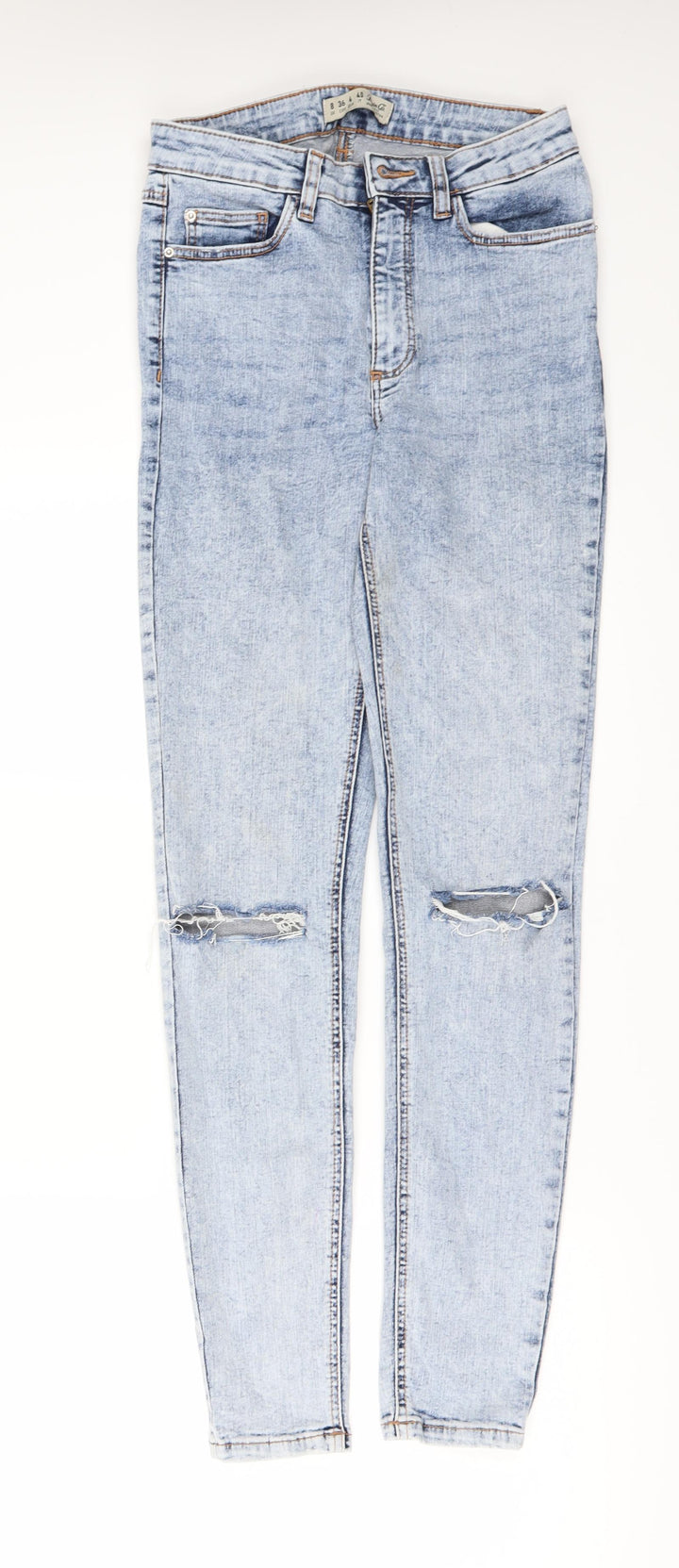 Denim & Co. Womens Blue Denim Skinny Jeans Size 8 L29 in