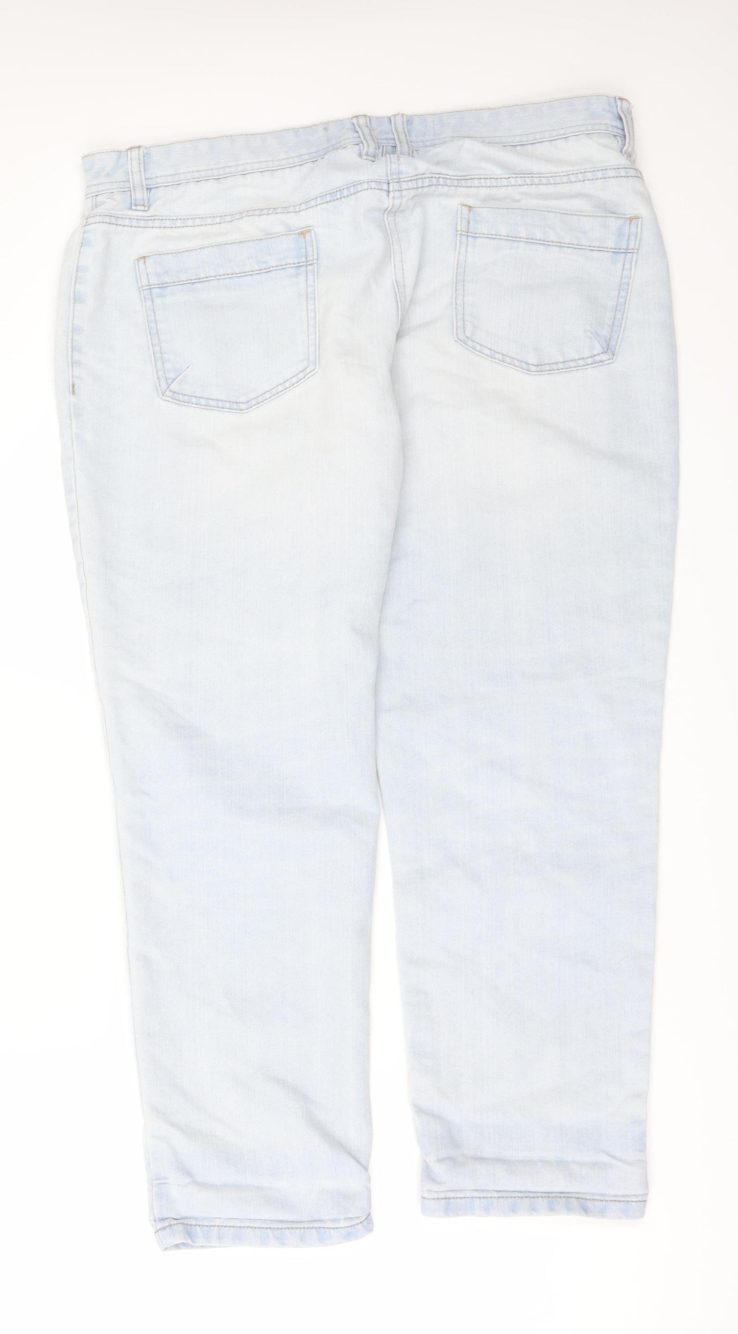 NEXT Womens Blue  Denim Cropped Jeans Size 14 L28 in