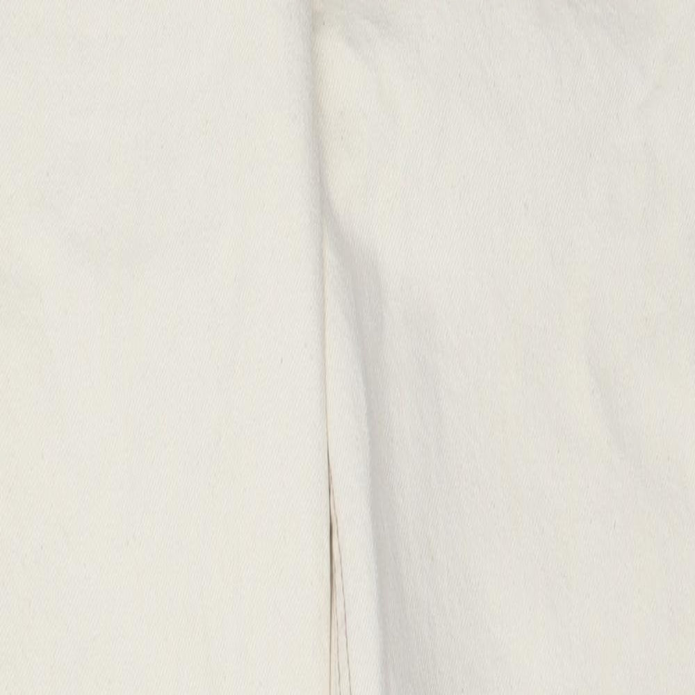 Topshop Mens Beige  Denim Straight Jeans Size 28 in L32 in