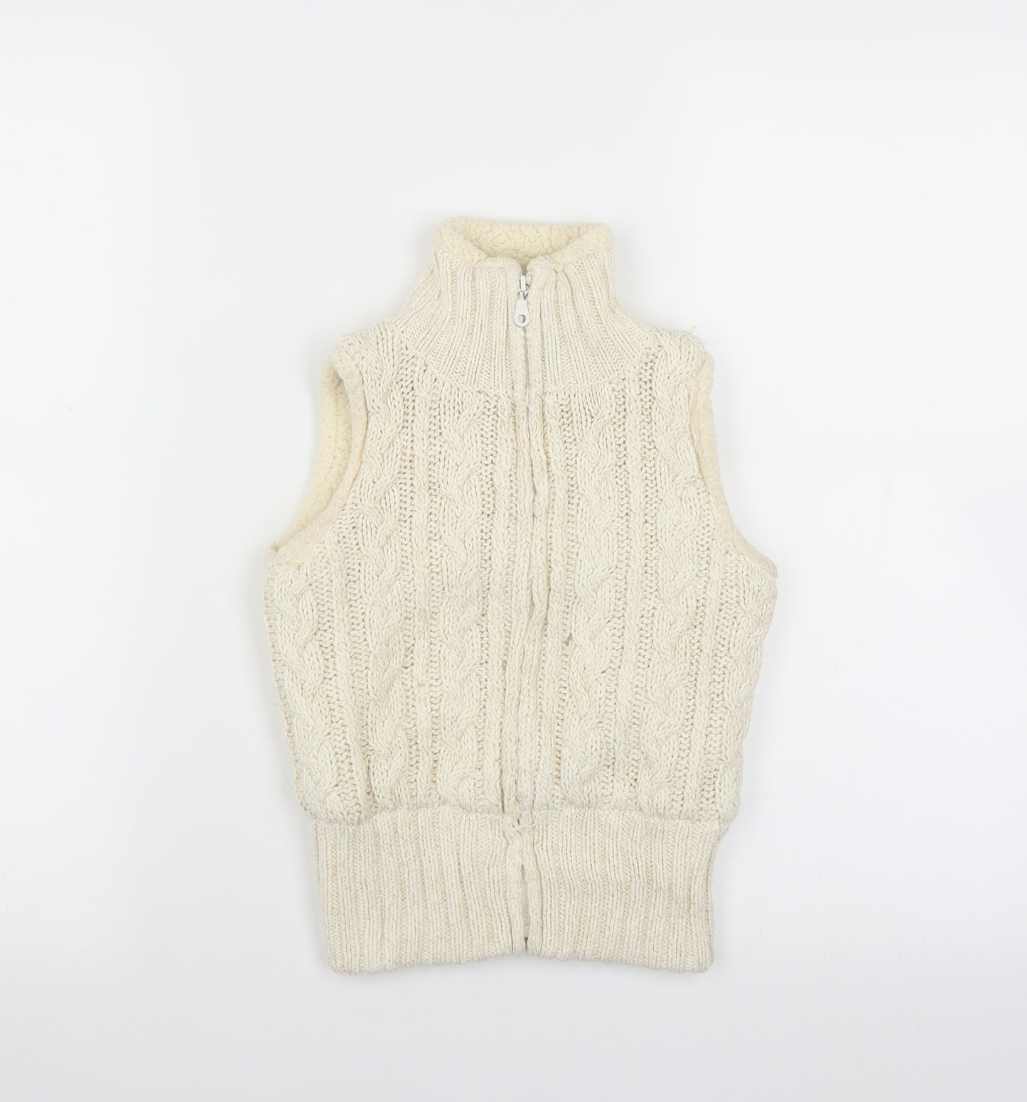 Jillian's Closet Girls Ivory   Full Zip Jumper Size 4 Years  - Bodywarmer