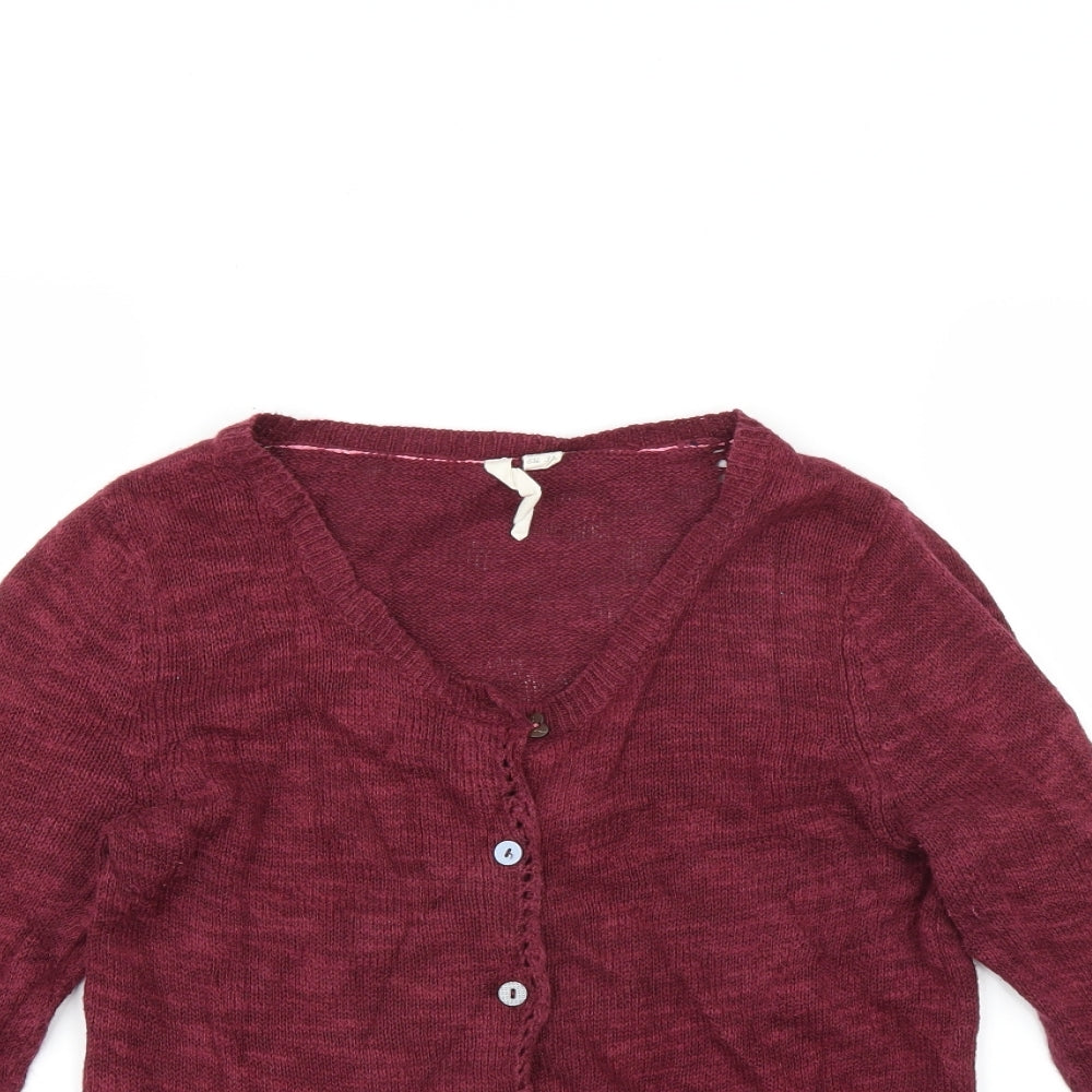 White Stuff Womens Purple   Cardigan Jumper Size 8