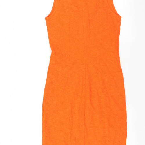 Zara Womens Orange   Tank Dress  Size M