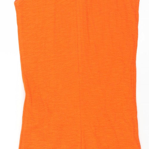 Zara Womens Orange   Tank Dress  Size M