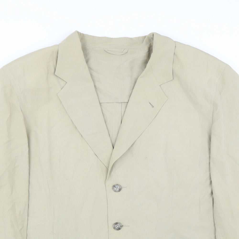 Jaeger Womens Green   Jacket Suit Jacket Size M  - shoulder pads