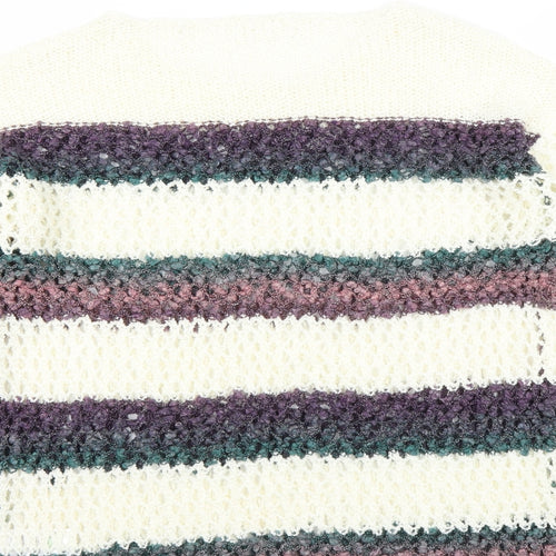 Matalan Womens Ivory Striped  Pullover Jumper Size M
