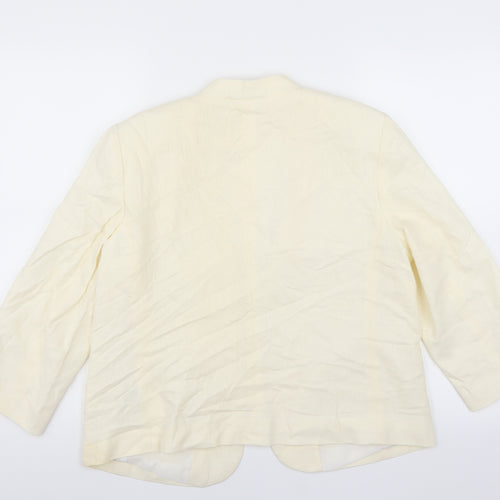 M&Co Womens Yellow   Jacket Suit Jacket Size 12