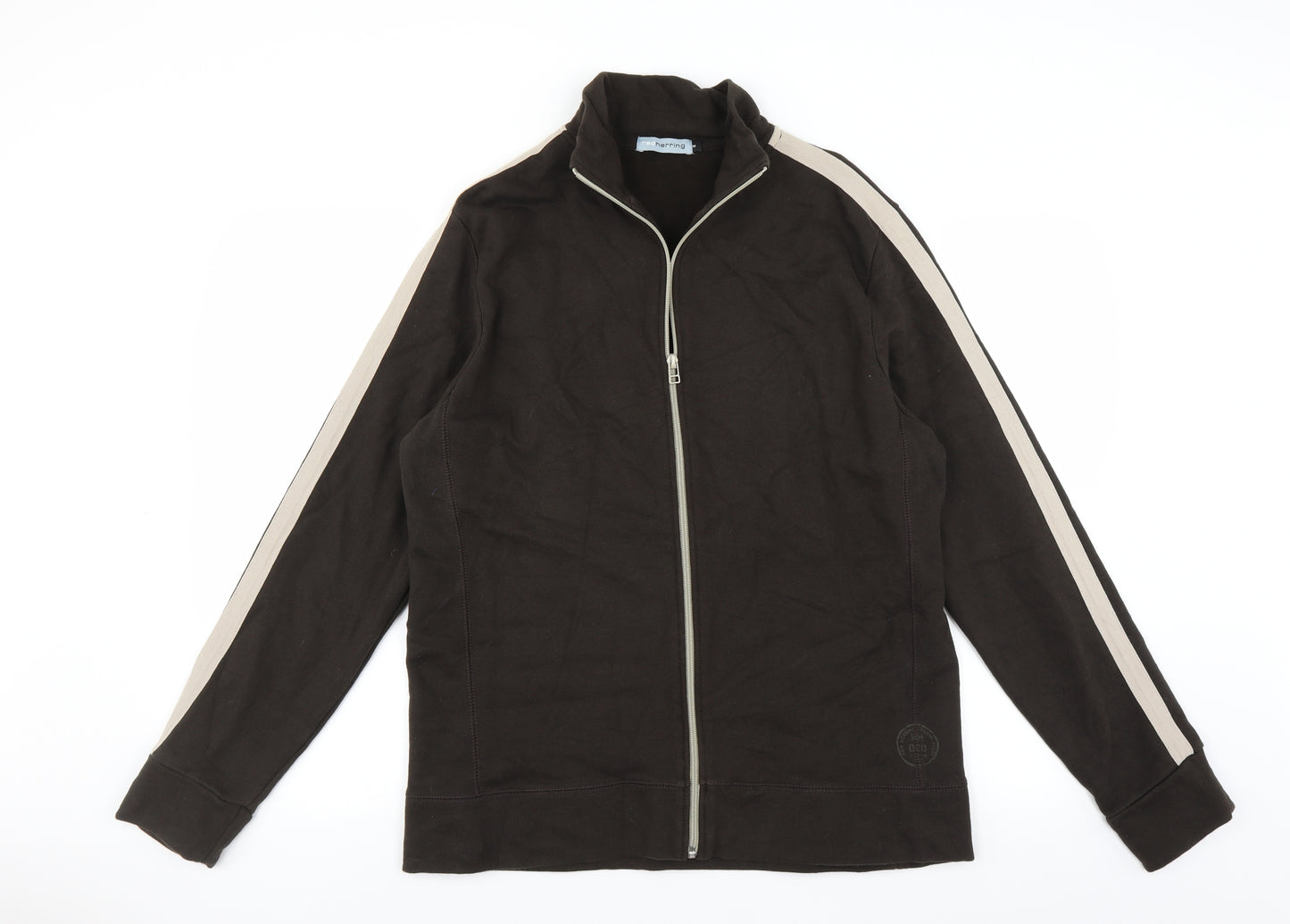 Red Herring Mens Brown   Full Zip Sweatshirt Size M