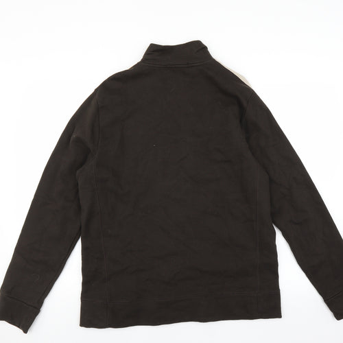 Red Herring Mens Brown   Full Zip Sweatshirt Size M