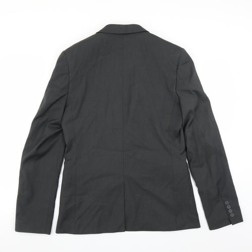Topman Mens Grey   Jacket Suit Jacket Size 38