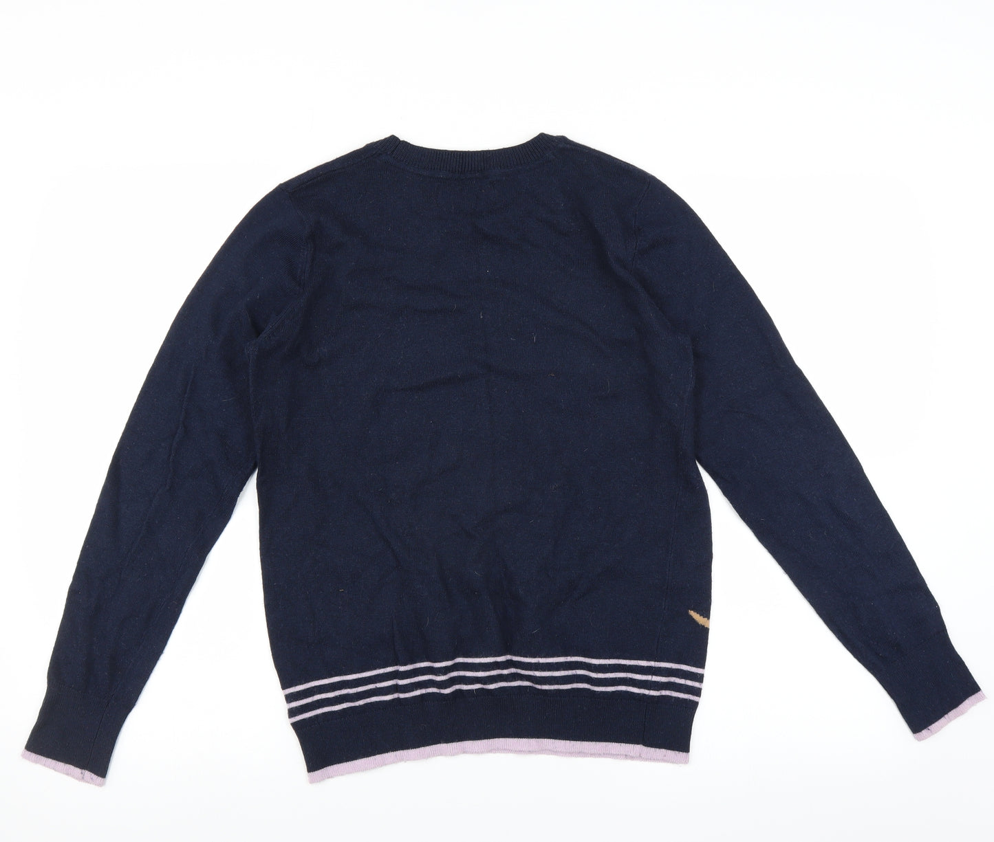 Maine New England Womens Blue   Pullover Jumper Size 12  - Sausage Dog