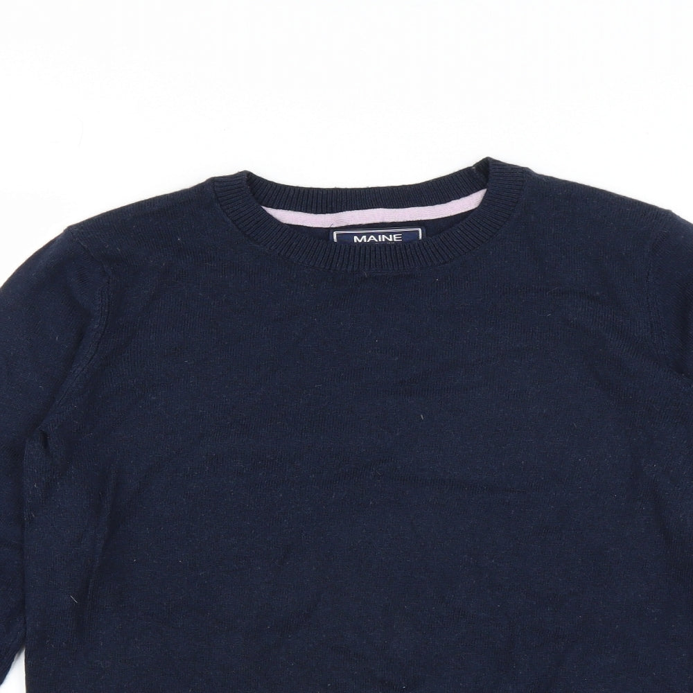 Maine New England Womens Blue   Pullover Jumper Size 12  - Sausage Dog