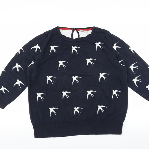 Sainsburys Womens Blue   Pullover Jumper Size 18  - Bird pattern