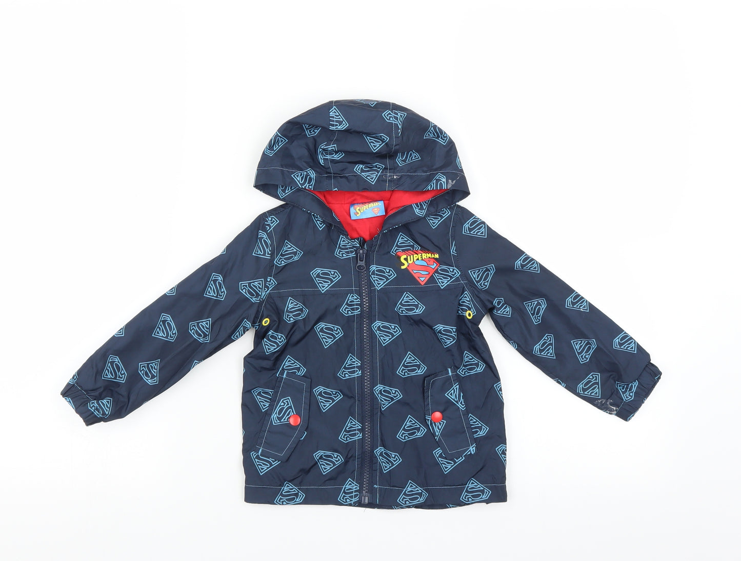 superbaby Baby Blue   Jacket  Size 12-18 Months  - superman