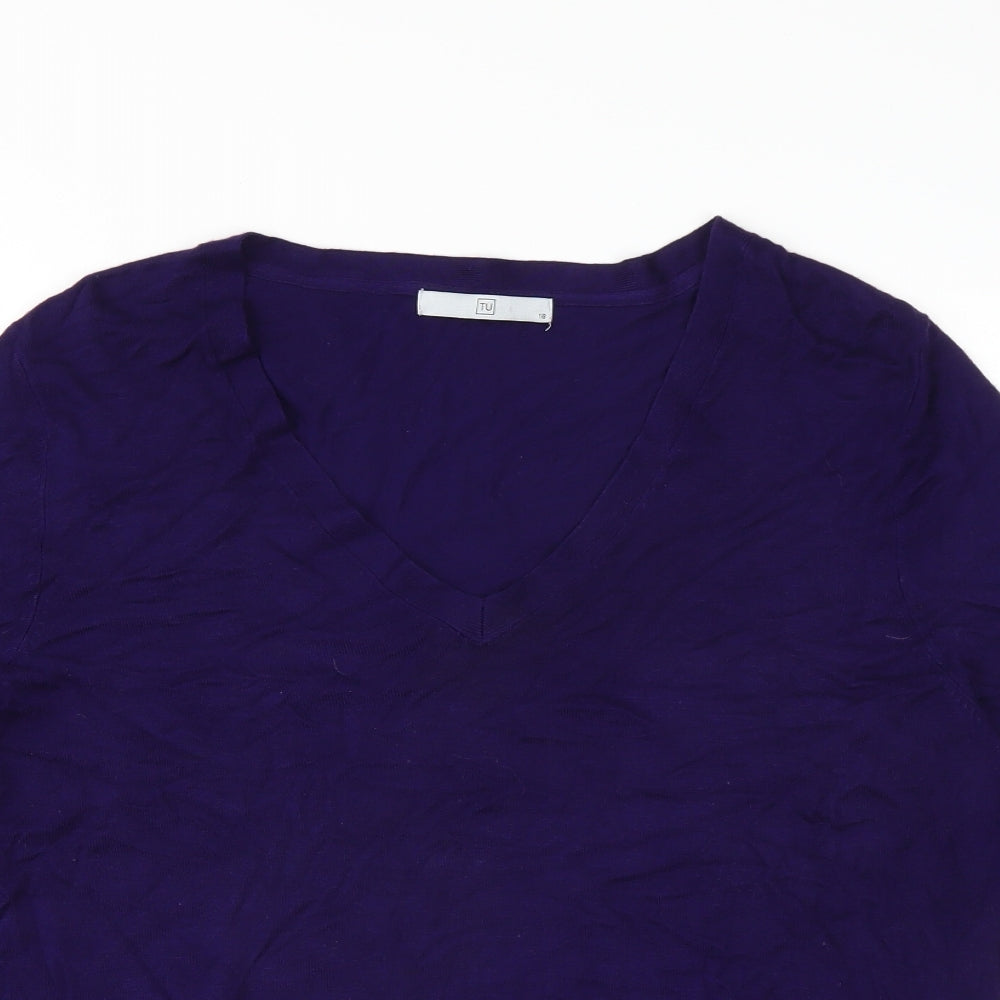 Sainsburys Womens Purple   Pullover Jumper Size 18