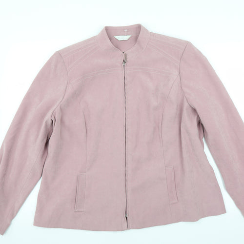 Classics Womens Pink   Jacket Suit Jacket Size 20