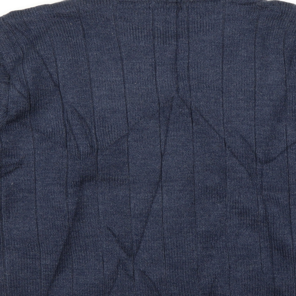 James pringle Mens Blue   Full Zip Jumper Size XL