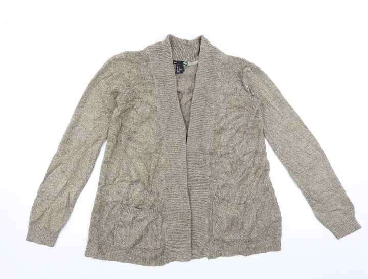 H&M Womens Beige Cardigan Jumper Size M