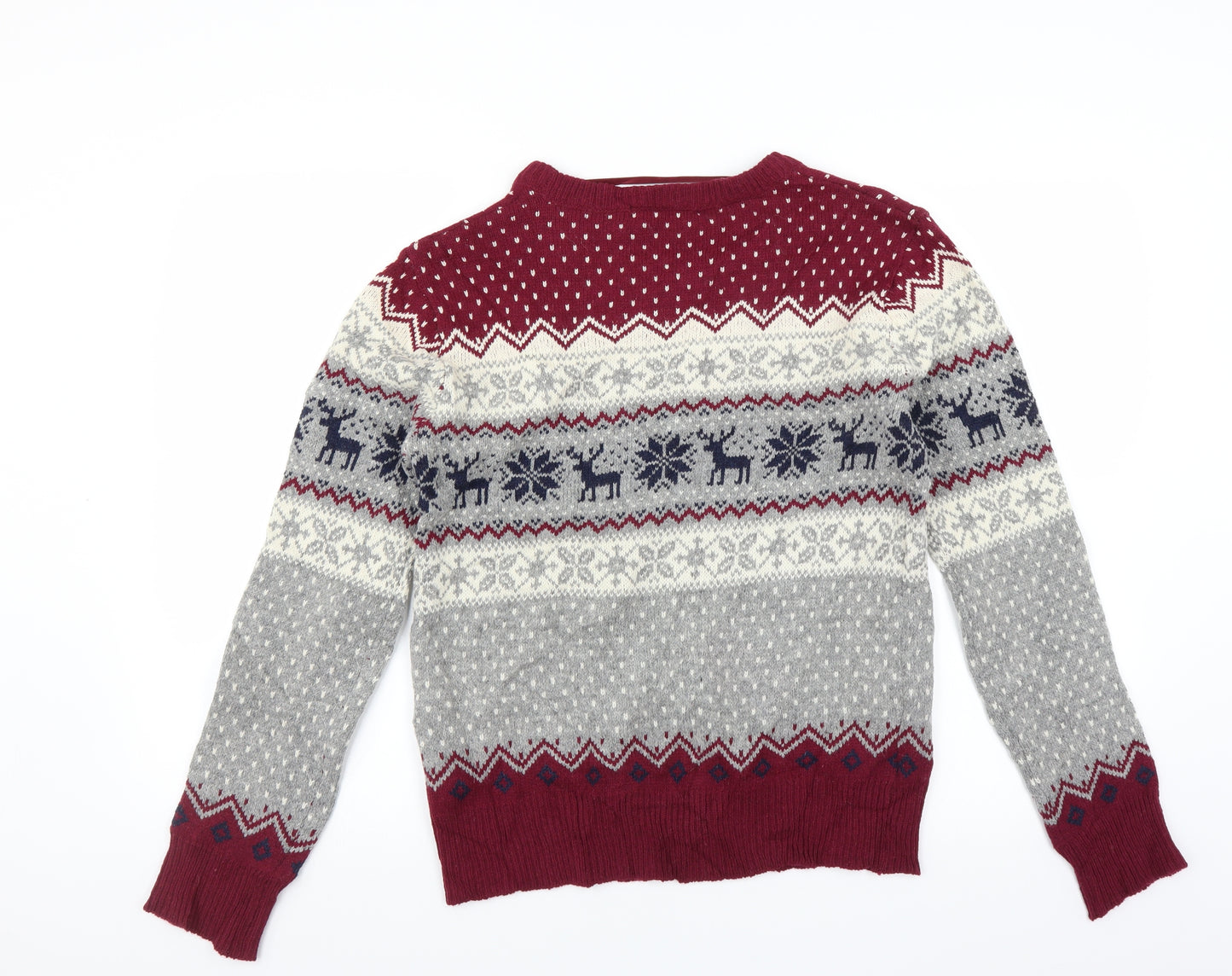 Primark Womens Purple   Pullover Jumper Size 12  - Christmas  Jumper