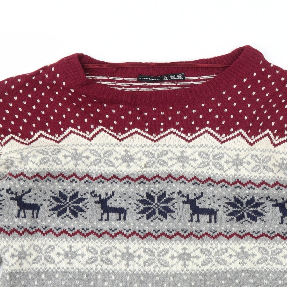 Primark Womens Purple   Pullover Jumper Size 12  - Christmas  Jumper