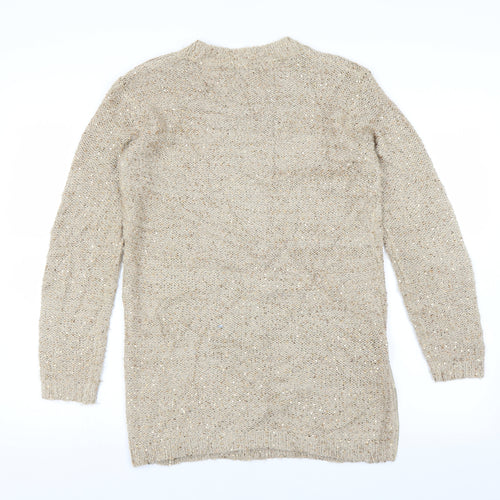 Primark Womens Gold   Pullover Jumper Size 10  - sequins