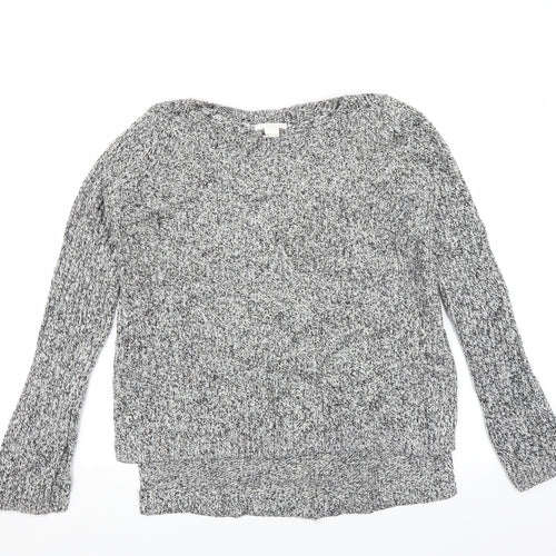 H&M Womens Grey   Pullover Jumper Size M