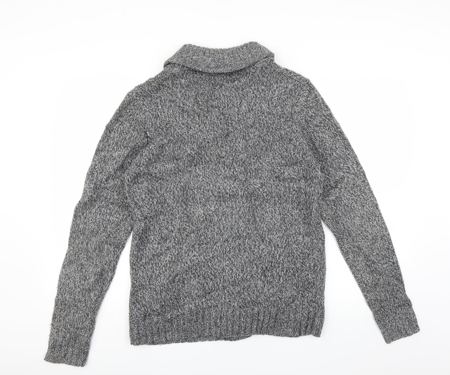 Cedar Wood State Mens Grey   Cardigan Jumper Size S