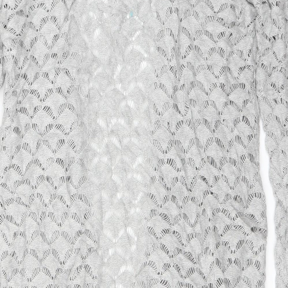 fransa Womens Grey   Cardigan Jumper Size XS