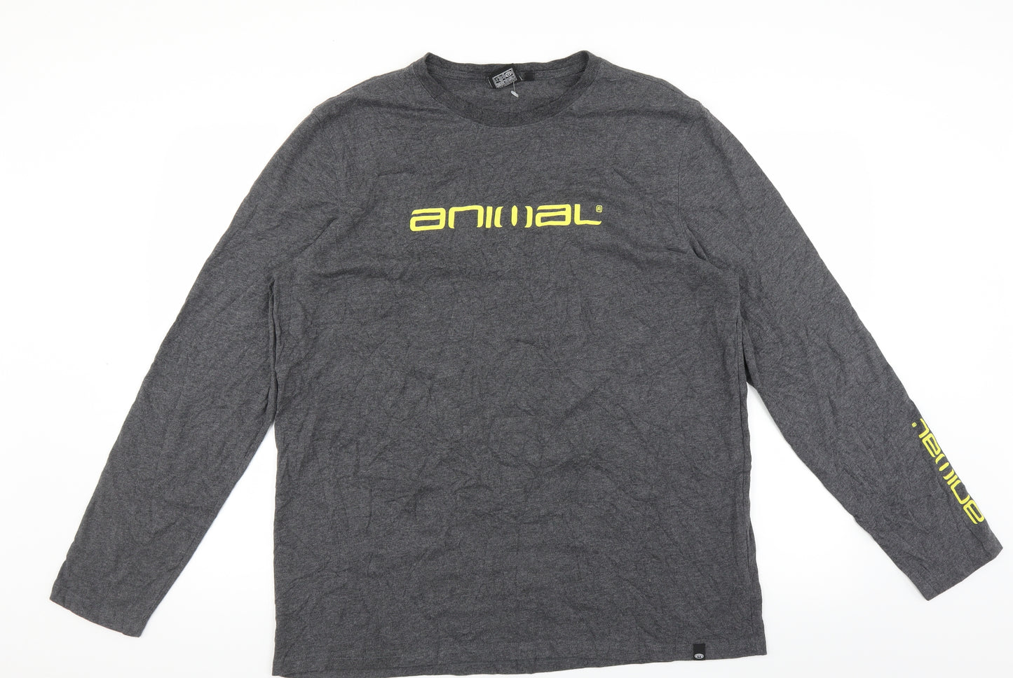 Animal Mens Grey    T-Shirt Size XL