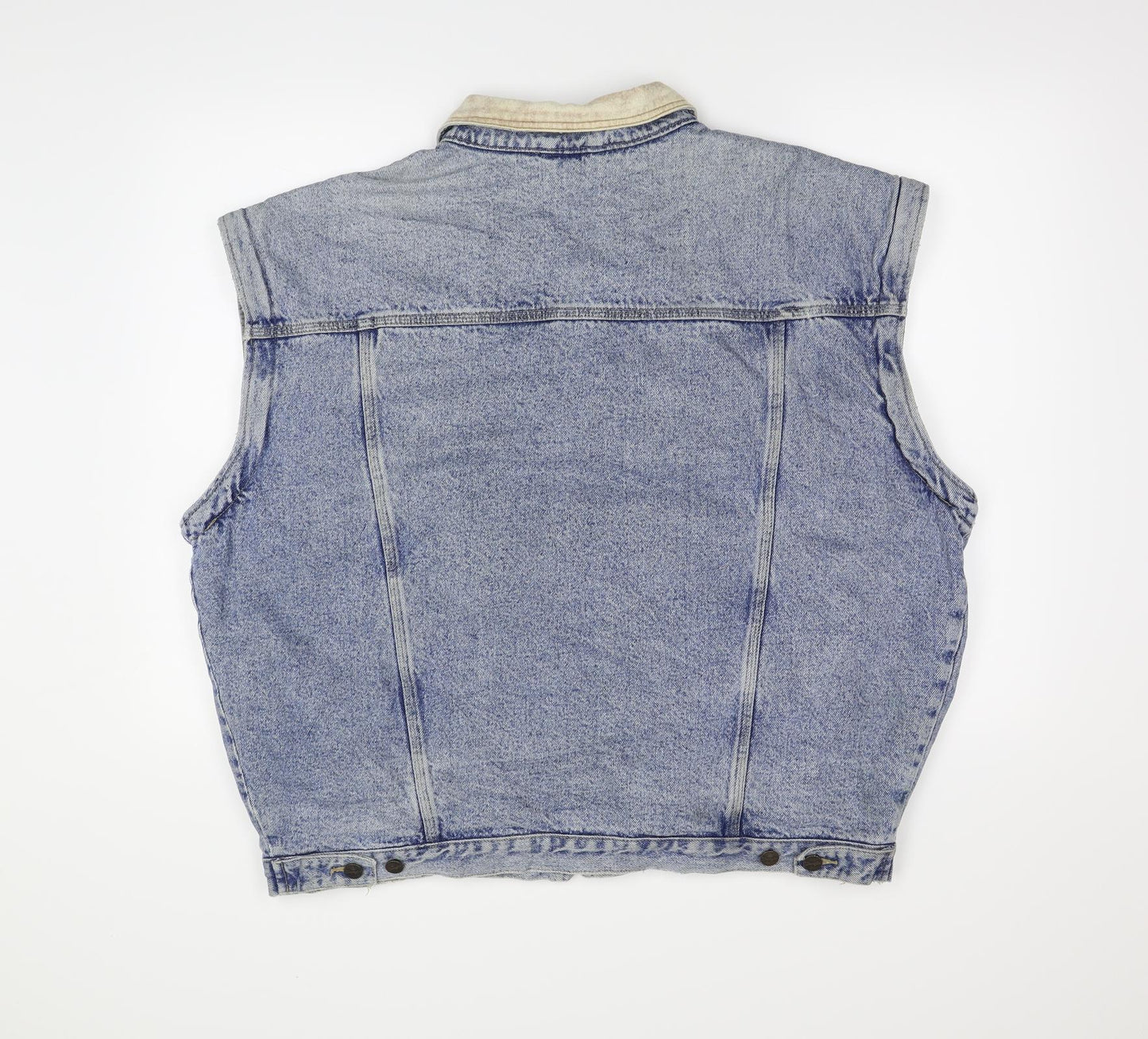 Wrangler Mens Blue  Denim Gilet Coat Size 2XL