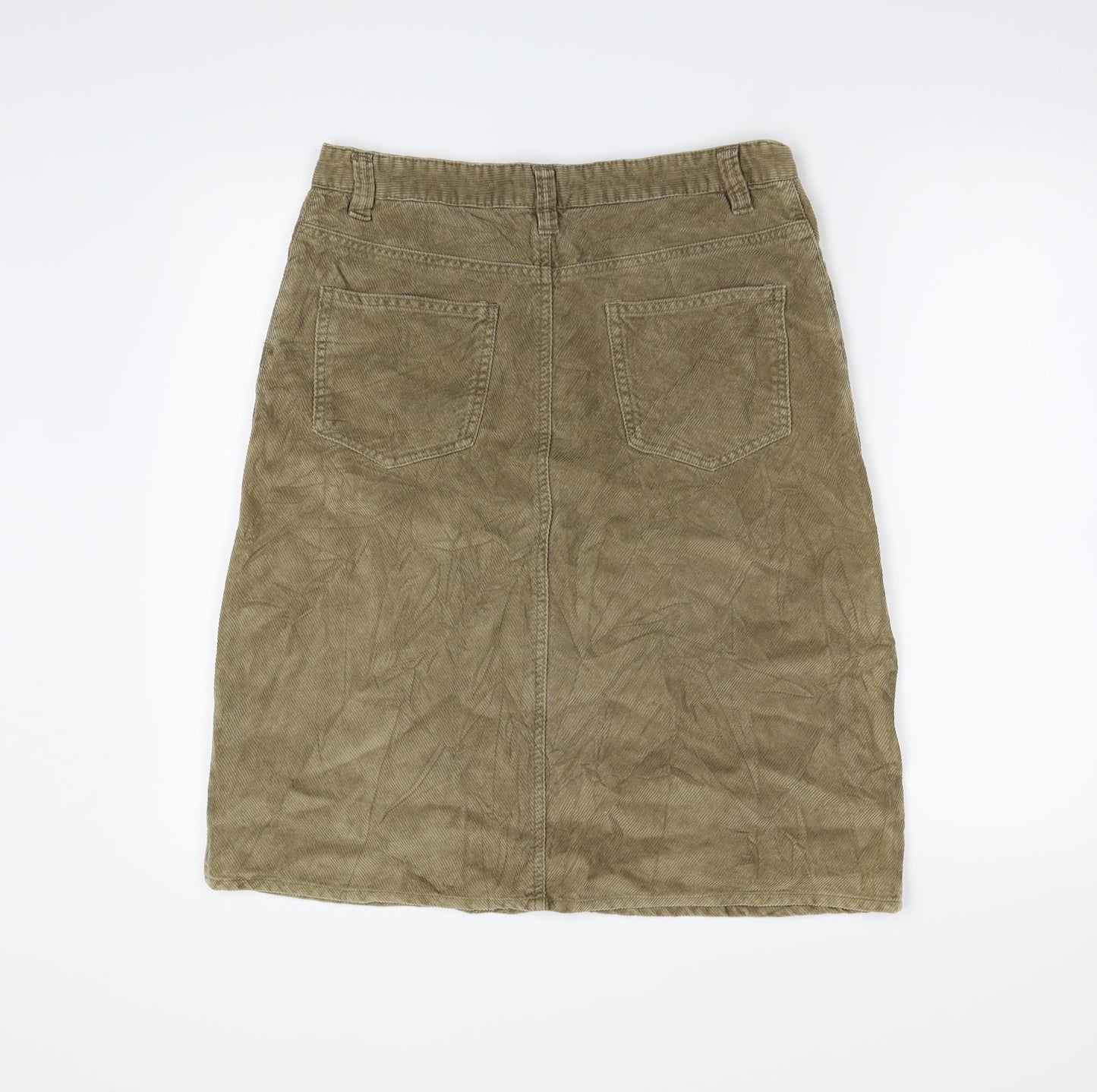 EQUATOR Womens Brown  Corduroy A-Line Skirt Size 12