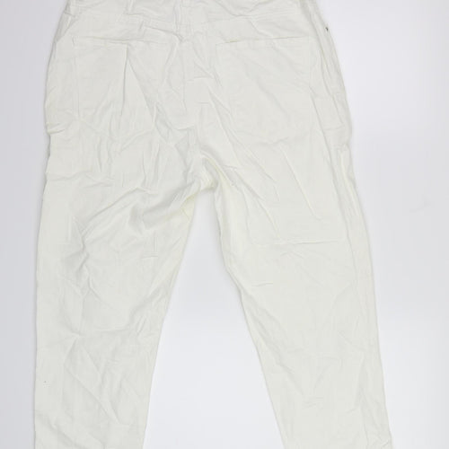 NEWLOOK  Womens White  Denim Mom Jeans Size 12 L30 in